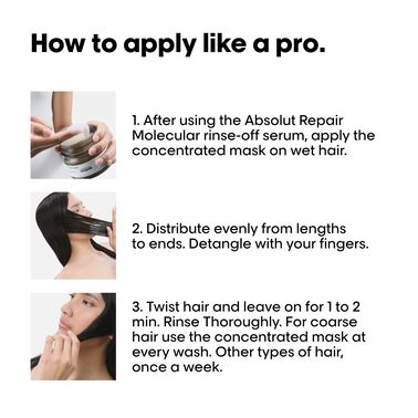 Absolut Repair Molecular Rinse-Off Mask - Hårpleje fra L'Oréal Professionnel | L'Oréal Partner Shop